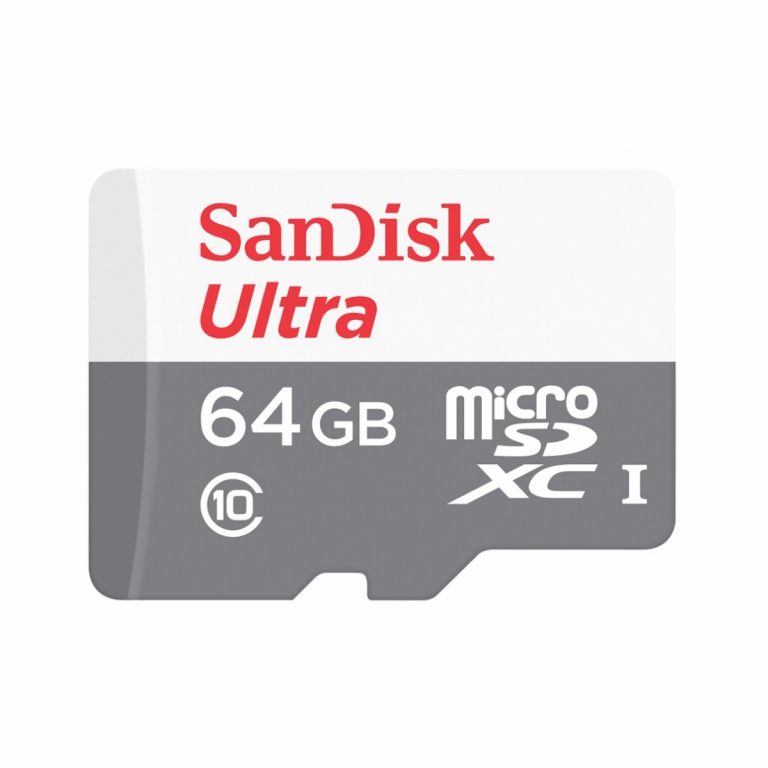 Tarjeta de memoria flash (adaptador microSDHC a SD Incluido) SanDisk Ultra  64 GB