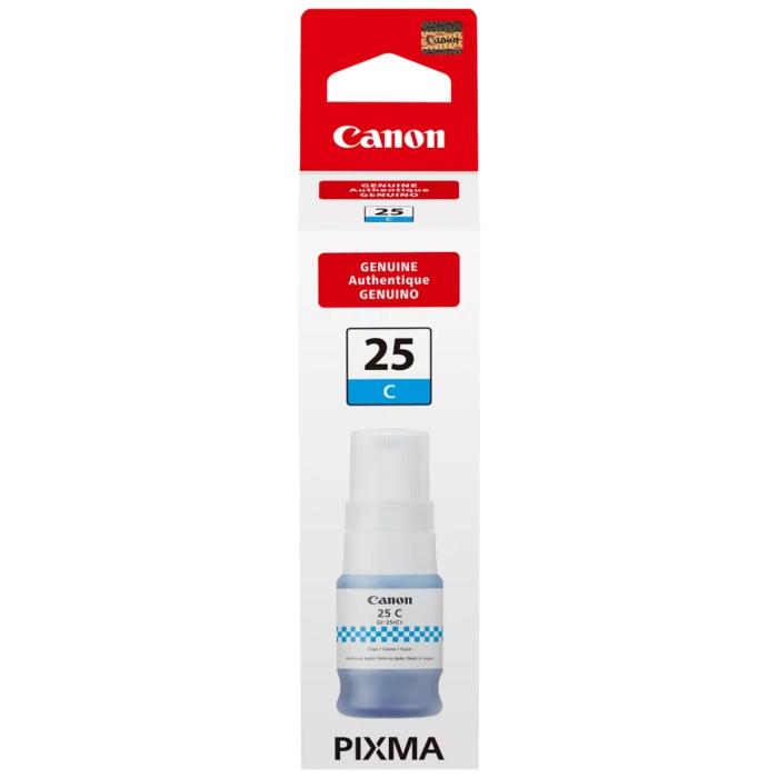 Botella De Tinta Modelo Gi-25 Marca Canon Color Cyan De 37ml