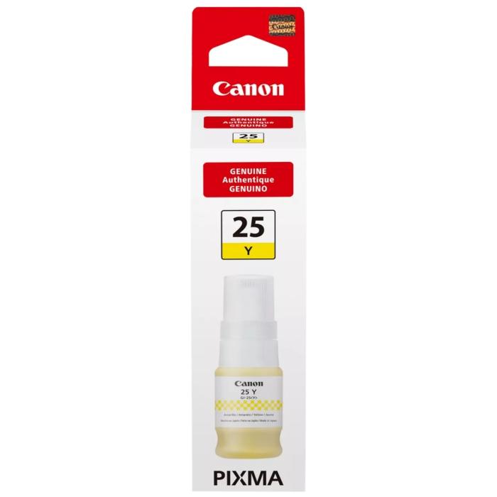 Botella De Tinta Modelo Gi-25 Marca Canon Color Amarillo De 37ml