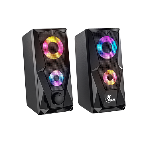 Bocina Xtech - XTS-131 - Potencia de 6W - 100Hz-18KHz - USB - Conector de audio - Iluminación multicolor cíclina
