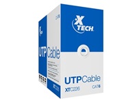 Bobina de Cable UTP RJ-45 4 Pares Cat6 1000ft / 305m - 12V - Velocidad de 1Gbps - 24AWG  - Plástico PVC Gris