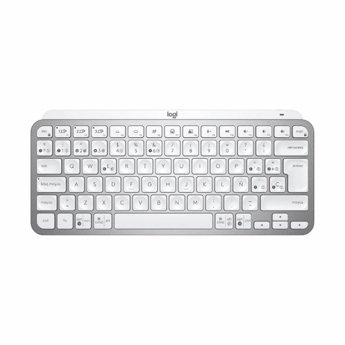 Teclado Logitech MX Keys Mini, Inalámbrico, RF Wireless/Bluetooth, Blanco Español