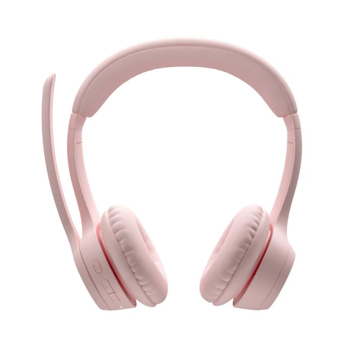 Audífonos Bluetooth Logitech Zone 300 Con Micrófono Color Rosa