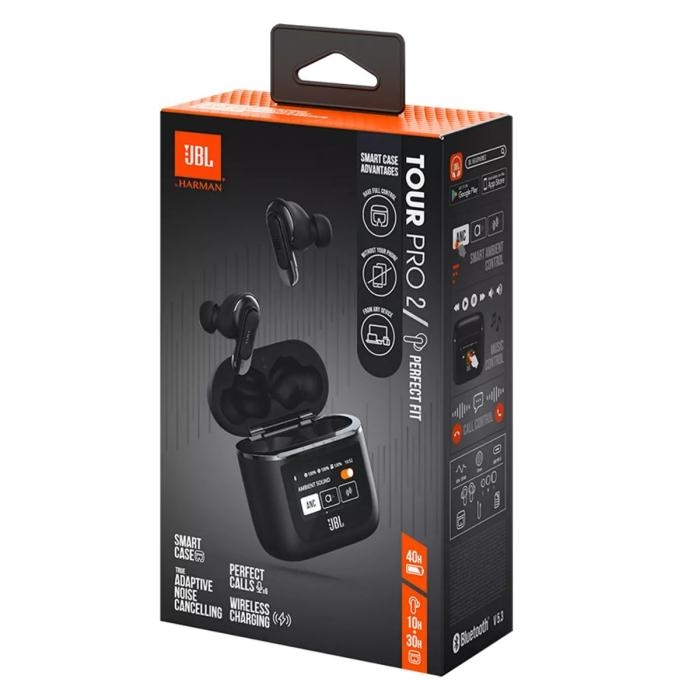 Audífonos Bluetooth JBL Tour Pro 2  Color Negro