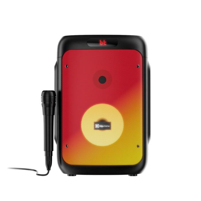 Bocina Bluetooth Portátil Klip Xtreme BoomFire X LED 100W Color Negro