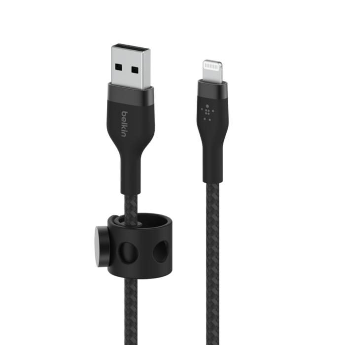Cable de Carga Trenzado Belkin Lightning 1m Color Negro