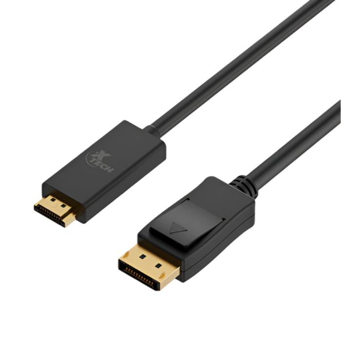 Cable DisplayPort Xtech XTC-359 HDMI 3 Metros Color Negro