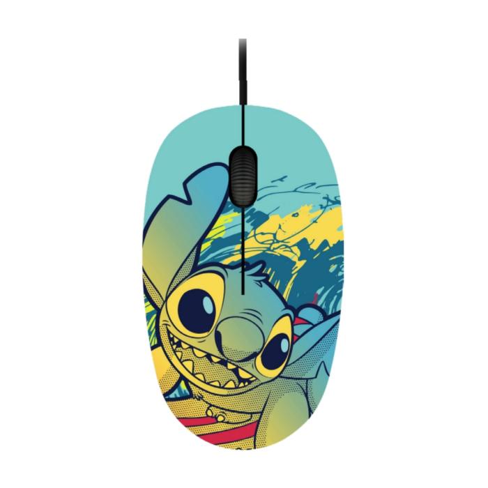 Mouse Alámbrico Xtech Edición Puntada de Stitch USB 1200 DPI