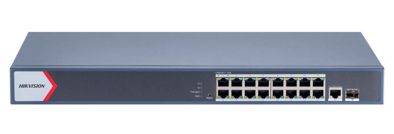 Switch Hikvision DS-3E1518P-EI/M De 16 Port Gigabit