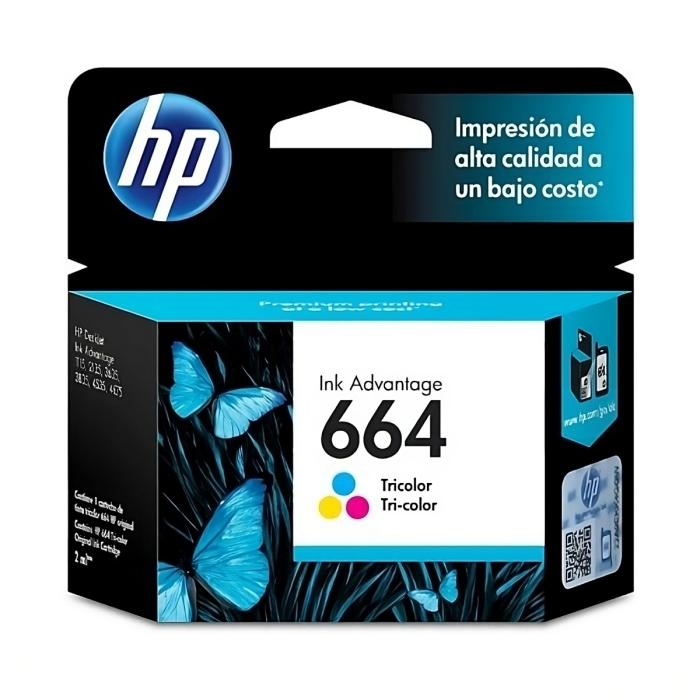 Cartucho HP 664 Tricolor 100 Paginas