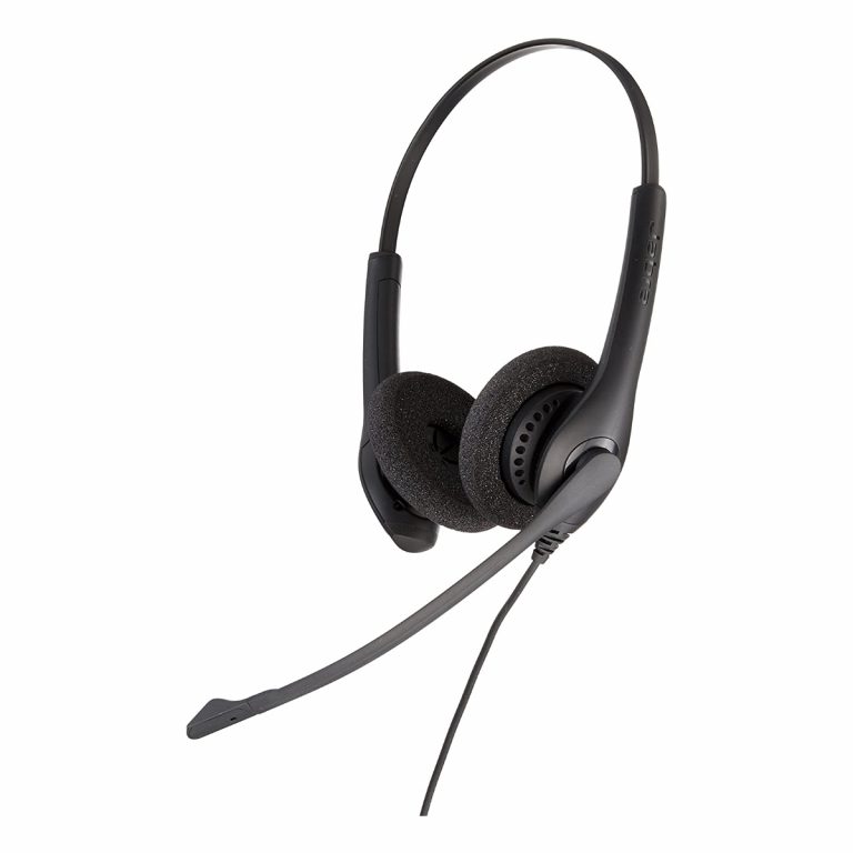 Audífono Profesional Jabra Biz 1500 Duo Alámbrico Color  Negro