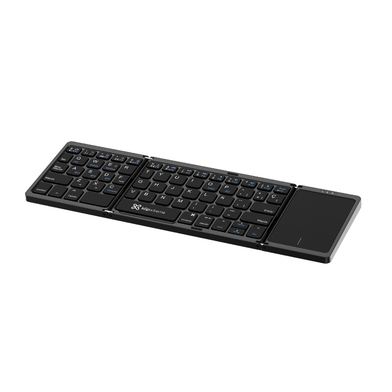 Teclado Klip Xtreme KCK-650S-BK Plegable con Panel Tactil Bluetooth