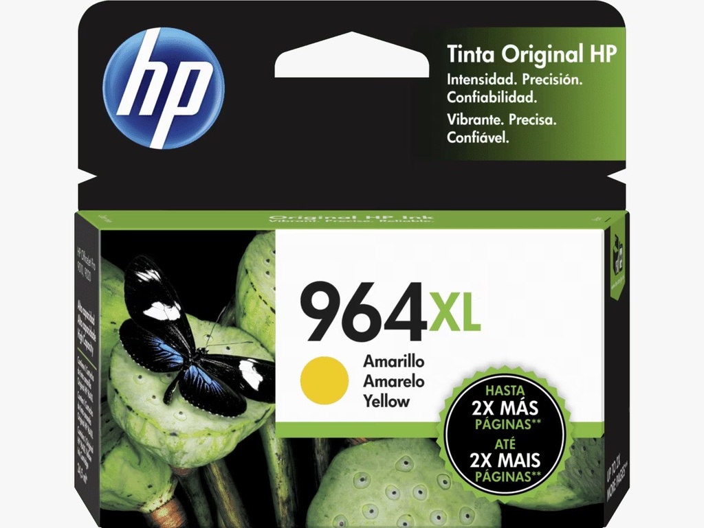 Cartucho de Tinta HP 964XL Amarillo Alto Rendimiento Original
