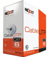 Bobina de Cable Nexxt UTP CAT6, 4 pares 23AWG 305m 250MHz Azul