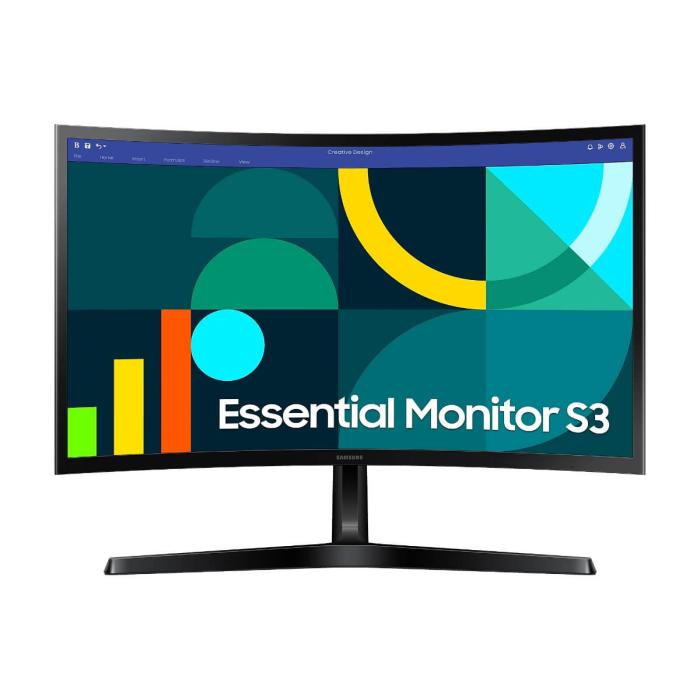 Monitor Samsung Essential S3 Curvo de 24" Full HD, HDMI y VGA a 100Hz