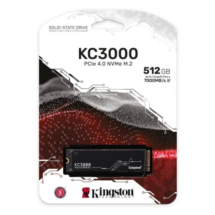 Unidad de Estado Solido-Kingston-SKC3000S/512G-De 512GB M.2 
