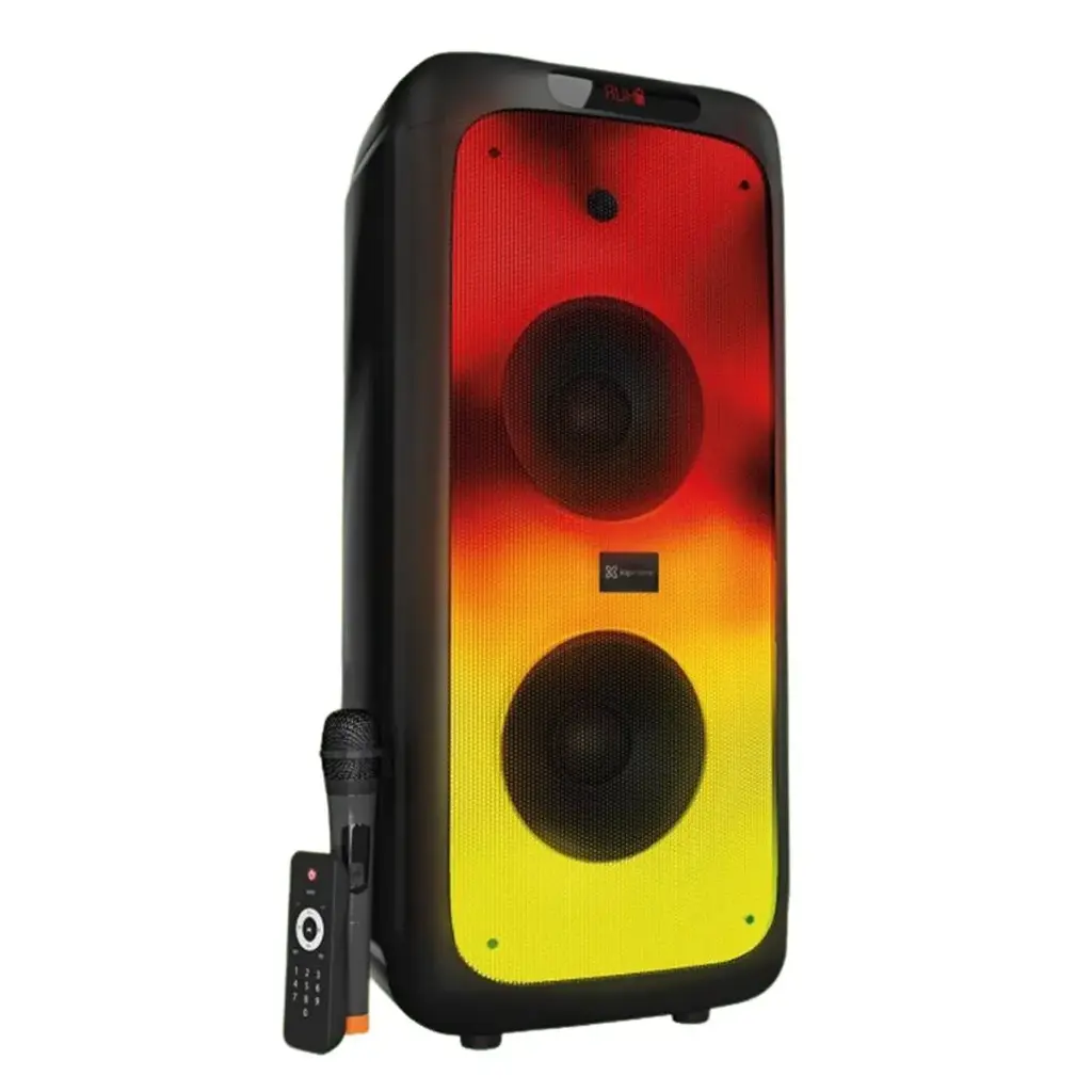 Bocina Portatil Klip Xtreme Color Negro + Micrófono Inalámbrico