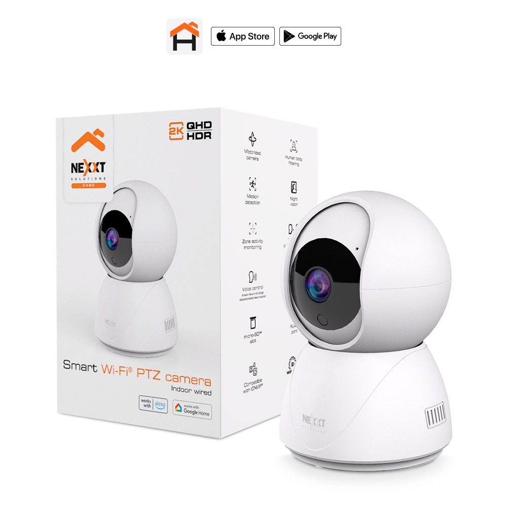 Cámara Inteligente Motorizada Wi-Fi Nexxt Solution 2K (3MP) 