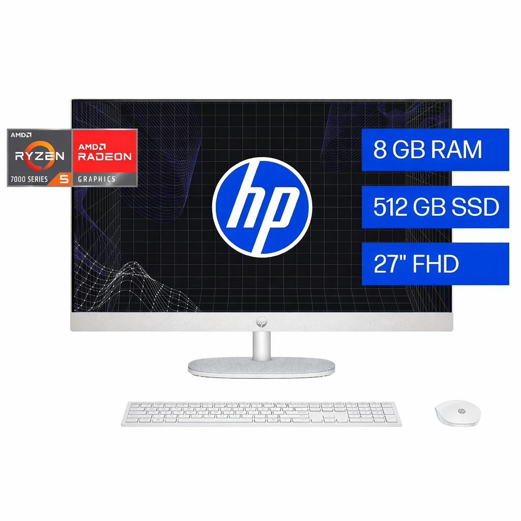 All in One HP BM6X3LA#ABM AMD Ryzen 5-7520U 8GB 1TB SSD 27" W11H