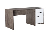 Xtech - Desk - nogal con blanco - Material: melamina + PVC