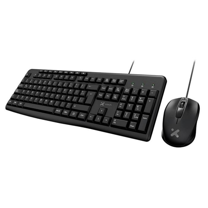 Xtech - Combo - Teclado y Mouse - set - Wired