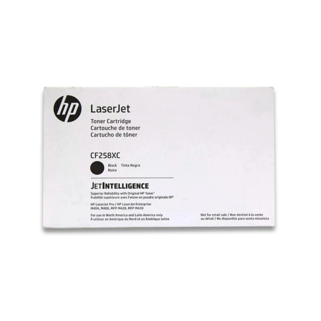 HP TONER - CF258XC - BLACK 58X - (caja blanca)