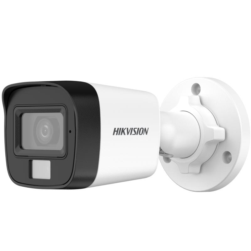 Cámara Hikvision DS-2CE16K0T-EXLF(2.8mm) 3K Tipo Minibala fija con luz Híbrida Inteligente 