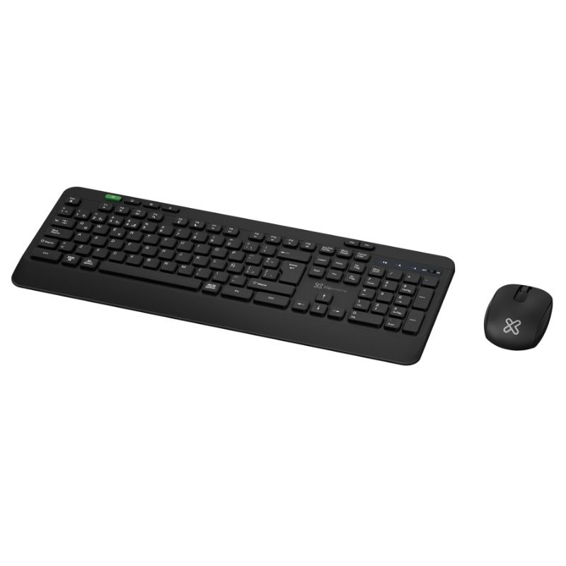 Combo Teclado y Mouse Inalámbrico Klip Xtreme USB Negro EspañolKBK-750