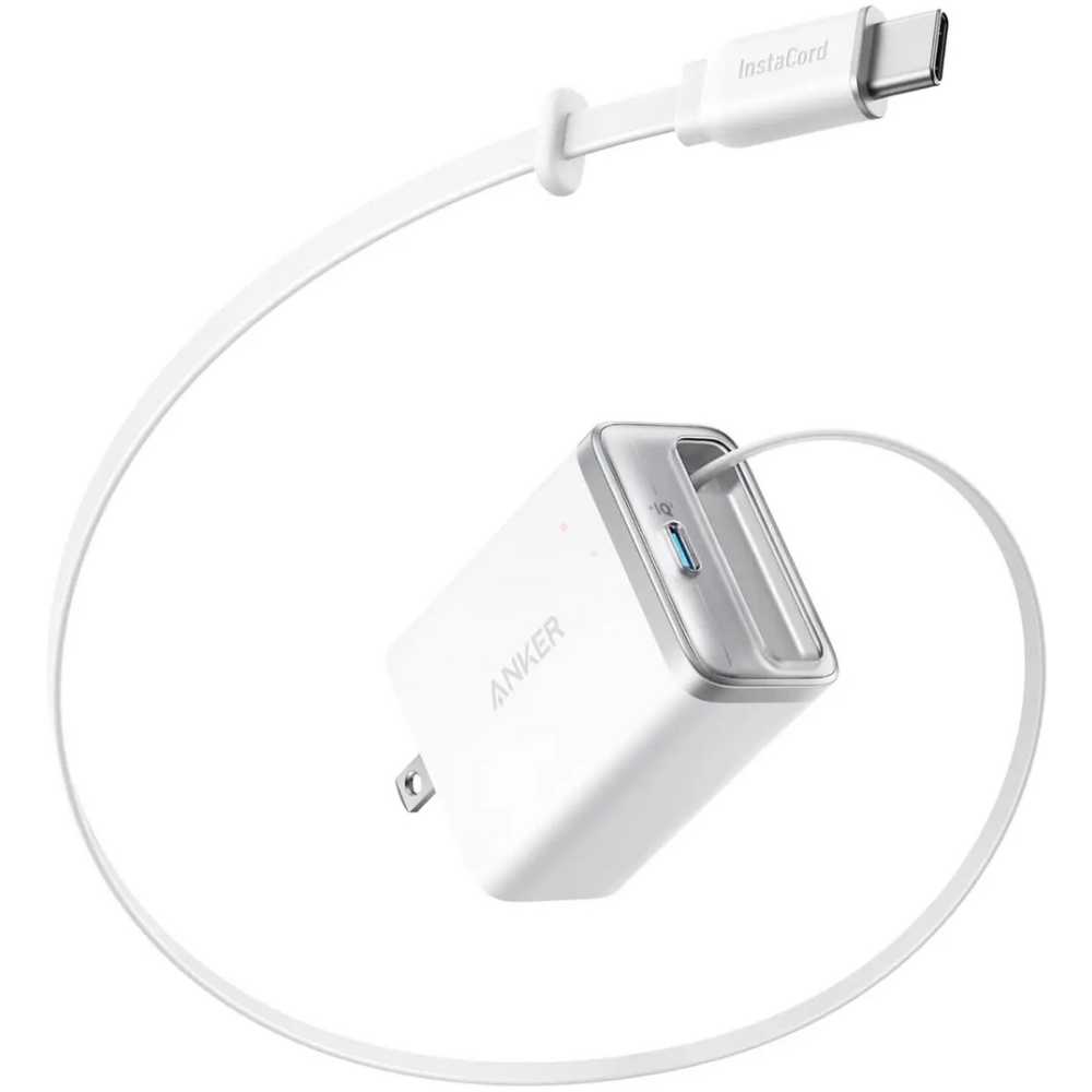 Cargador Anker Retráctil Cable USB Tipo C Integrado