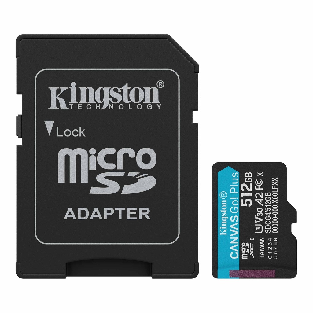Kingston Canvas Go Plus microSDXC – 512GB (SDCG4/512GB) 