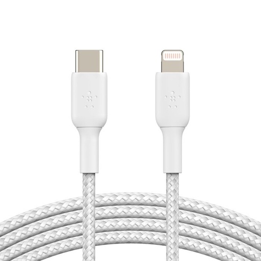 [CAA004BT1MWH] Cable Belkin de Carga Rápida Tipo USB-C a Lightning - 1 Metro