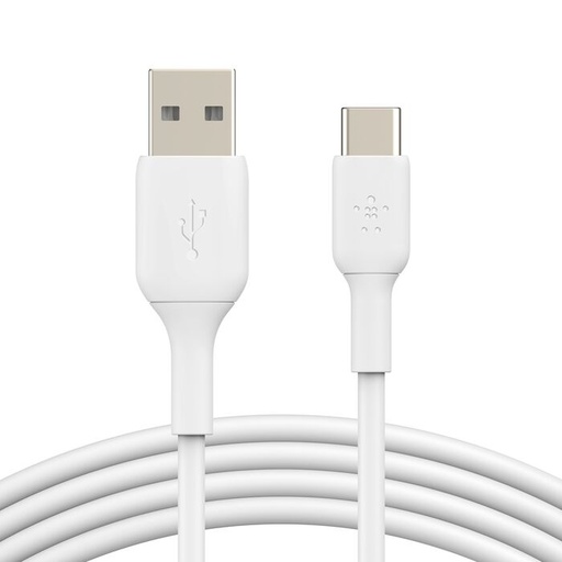[CAB001BT2MWH] Cable Belkin de Carga Rápida Tipo USB-A a USB-C 2 Metros