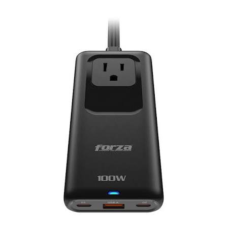 [PS-1100USBC] Cargador Rápido GaN de 100W con Regleta de 1250W Forza Power Technologies