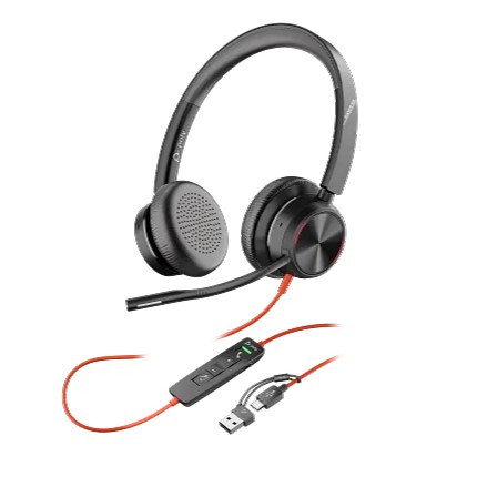 [8X225AA] Audífonos de Oficina Poly Blackwire 8225 con Cancelación de Ruido