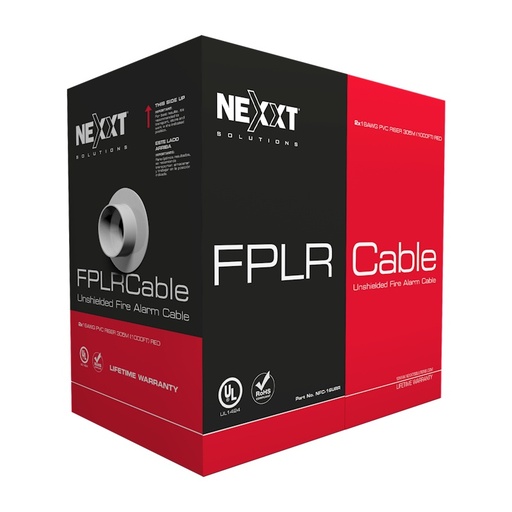 [NFC-16URR] Cable para Sistema de Alarma FPLR sin Blindaje Nexxt Solutions 16 AWG 305m