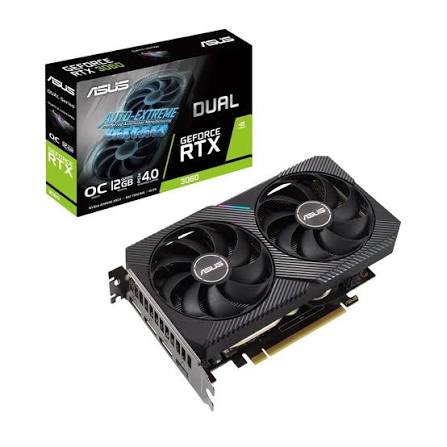 [DUAL-RTX3060-O12G-V2] Tarjeta de Video ASUS Dual GeForce RTX 3060 OC Edition V2 12GB GDDR6 de 2 Ventiladores
