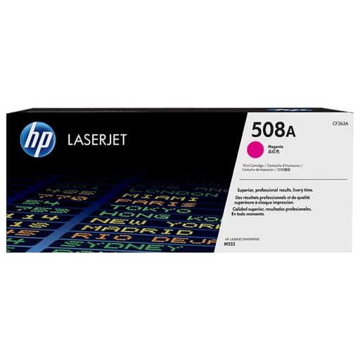 [CF363A] Tóner HP 508A Magenta de Capacidad Estándar