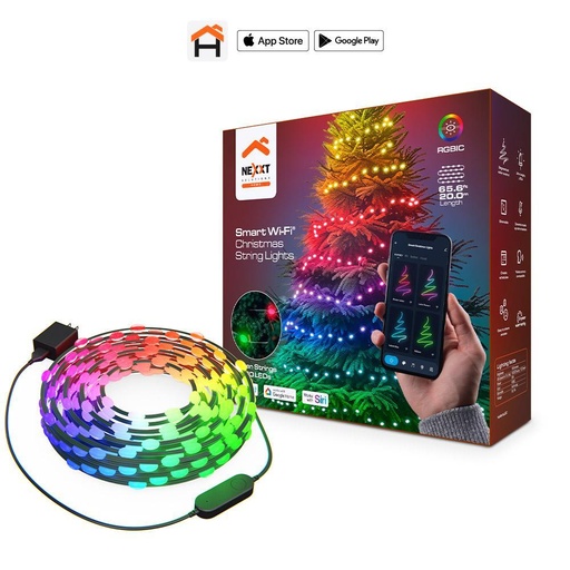 [NHB-XL20] Luces Navideñas Inteligentes Nexxt Solutions NHB-XL20 RGBIC de 20M