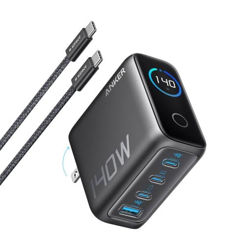 [B2697141] Cargador de Pared Cuádruple Ultra Rápido Anker Prime GaN 140W