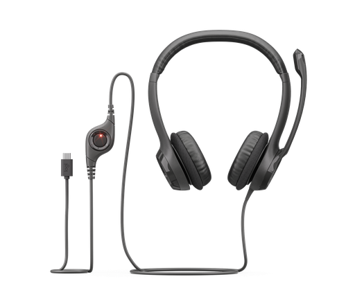 [981-001575] Auriculares con Micrófono USB-C Logitech H390 Negro