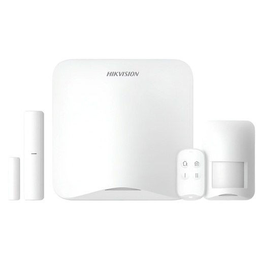 [DS-PA201PS-Kit-16WB/A-LA] Kit de Alarma Inalámbrica Hikvision AX HOME WIFI y 4G de 16 Zonas con PIR
