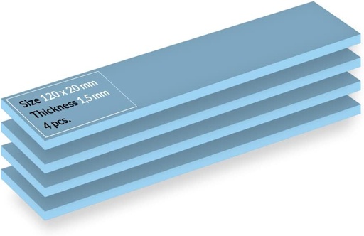[TP-3_Pack4] Almohadilla Térmica Artic TP-3 De Alto Rendimiento 100x100 1.5mm (Paquete de 4)