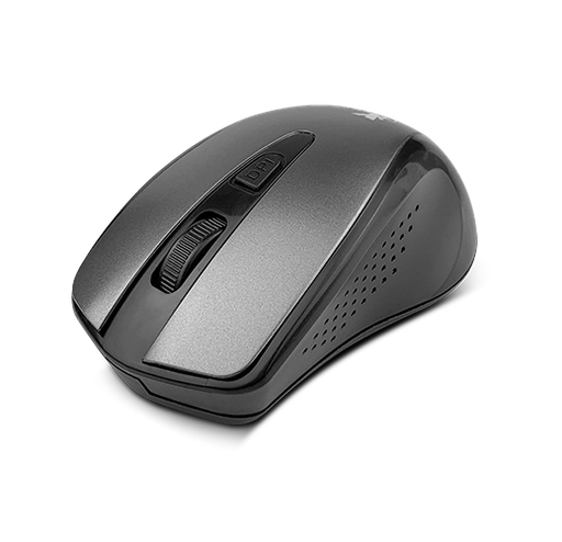[XTM-315GY] Mouse Inalámbrico Xtech Malta de 4 Botones Receptor USB Gris