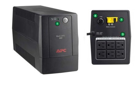 [BX1000L-LM] UPS APC BX1000L-LM de 1000Va / 600W 110v 6 Salidas