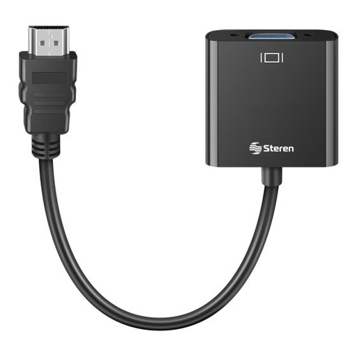 [208-151] Convertidor de HDMI a VGA Steren Con cable AUX 3.5mm