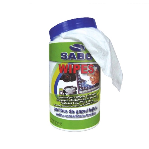 [000-601-TP] Bote Sabo de Wipes Secos 10 Unidades 25x25cm
