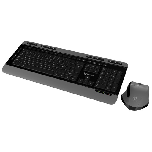 [KBK-520] Teclado y Mouse inalámbrico Klip Xtreme Magnifik USB Negro/Gris Español