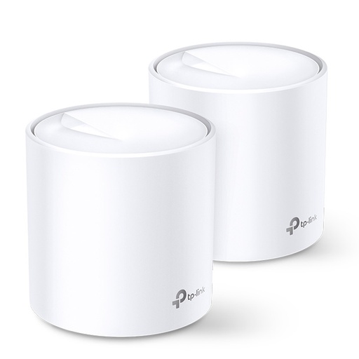 [Deco X20(2-pack)] Sistema Mesh TP-LINK DECOX-20 Wi-Fi 6 velocidades de hasta 1,800 Mbps Wi-Fi de hasta 530 m2 Doble Banda 2pack