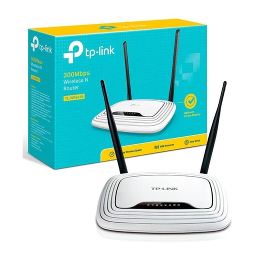 [TL-WR841N] Router TP-LINK TL-WR841N Velocidad de 300 Mbps Dos antenas