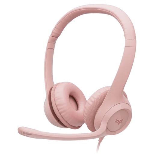 [981-001280] Audífonos Logitech H390 Sonido Estéreo Conexión USB-A 2.0 Rosado